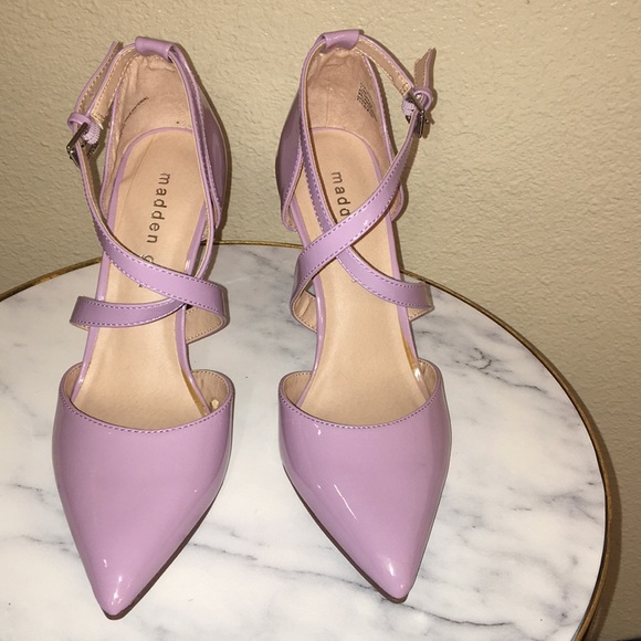 NWT Gorgeous lilac strappy pointed toe heels - Picture 9 of 13